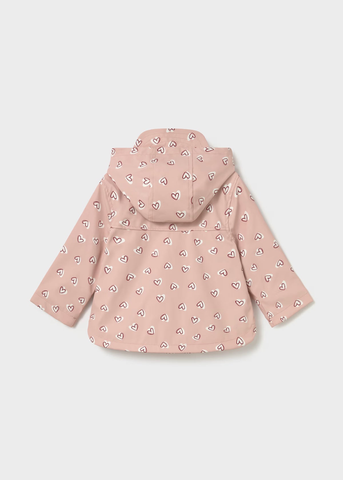 Impermeable rosa estampado bebé niña