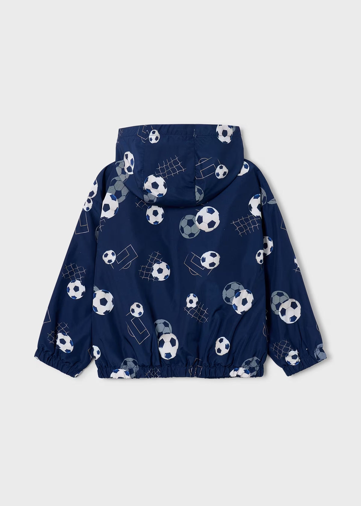 Impermeable fútbol azul marino mini niño