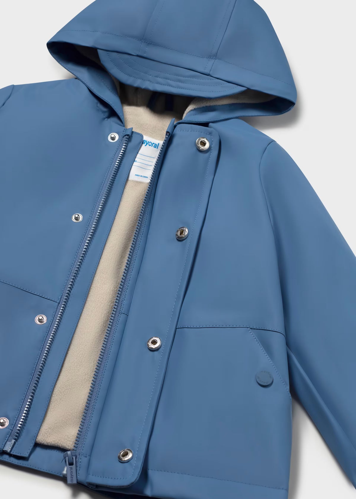 Impermeable azul bebé niño