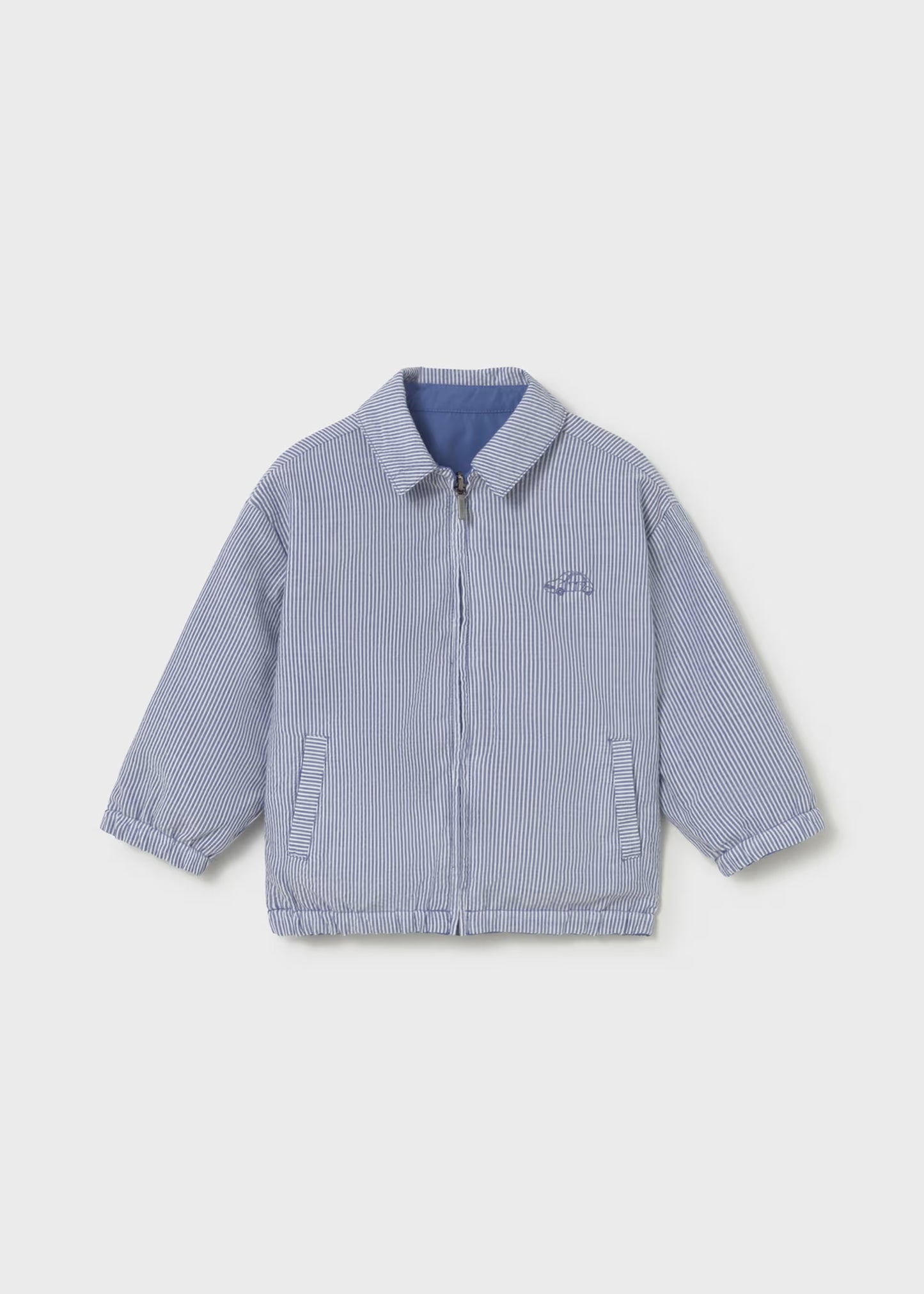 Rompevientos reversible azul vestir bebé niño