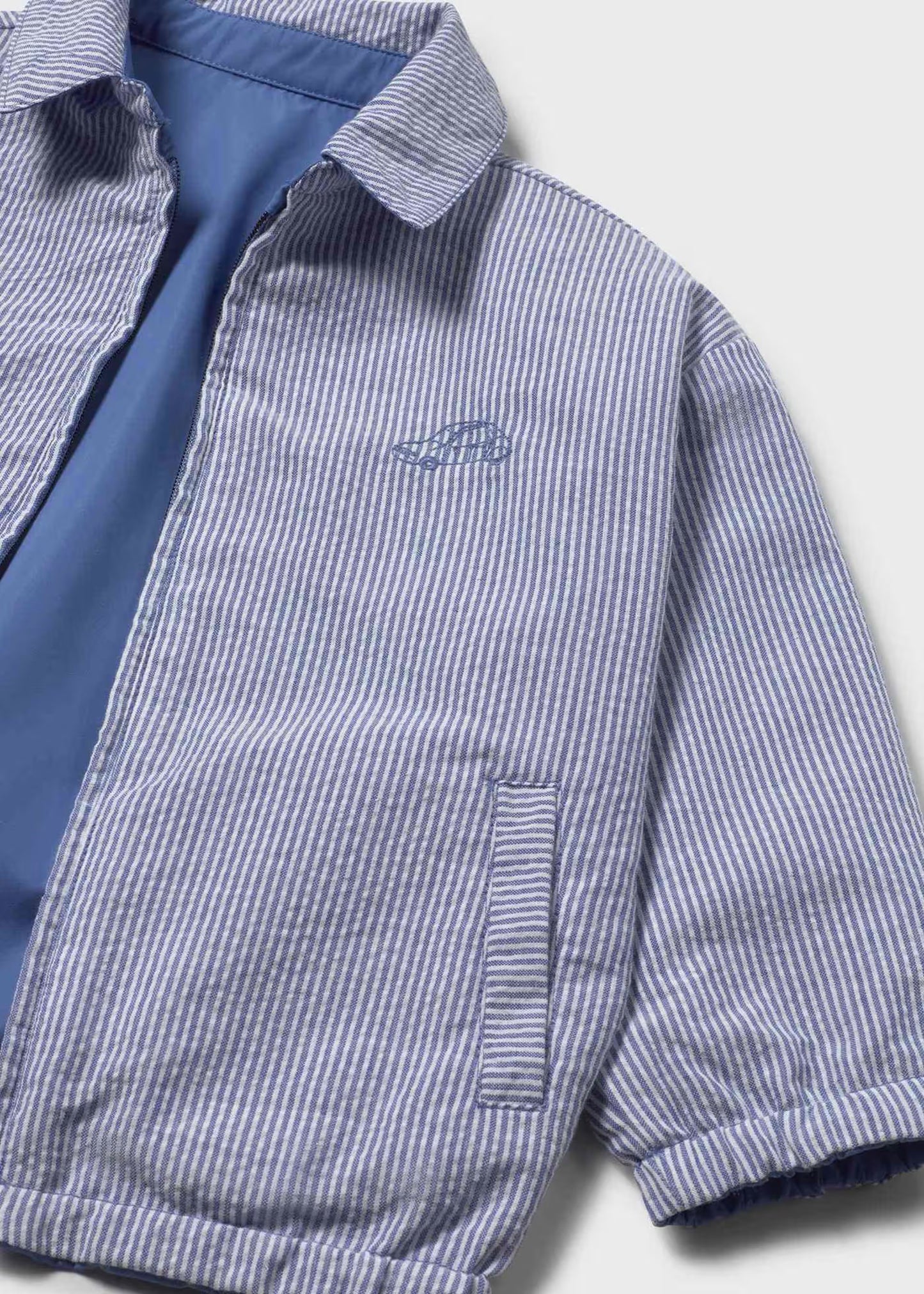 Rompevientos reversible azul vestir bebé niño
