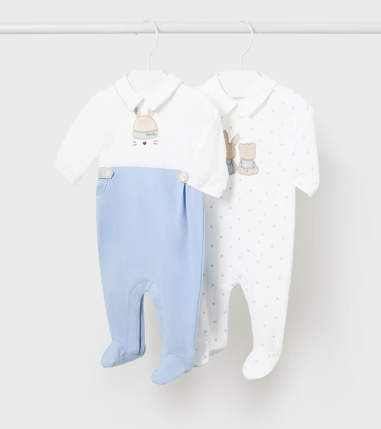 Set 2 mamelucos cielo NB niño