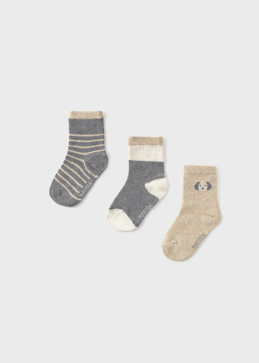 Set 3 calcetines perrito bebé niño