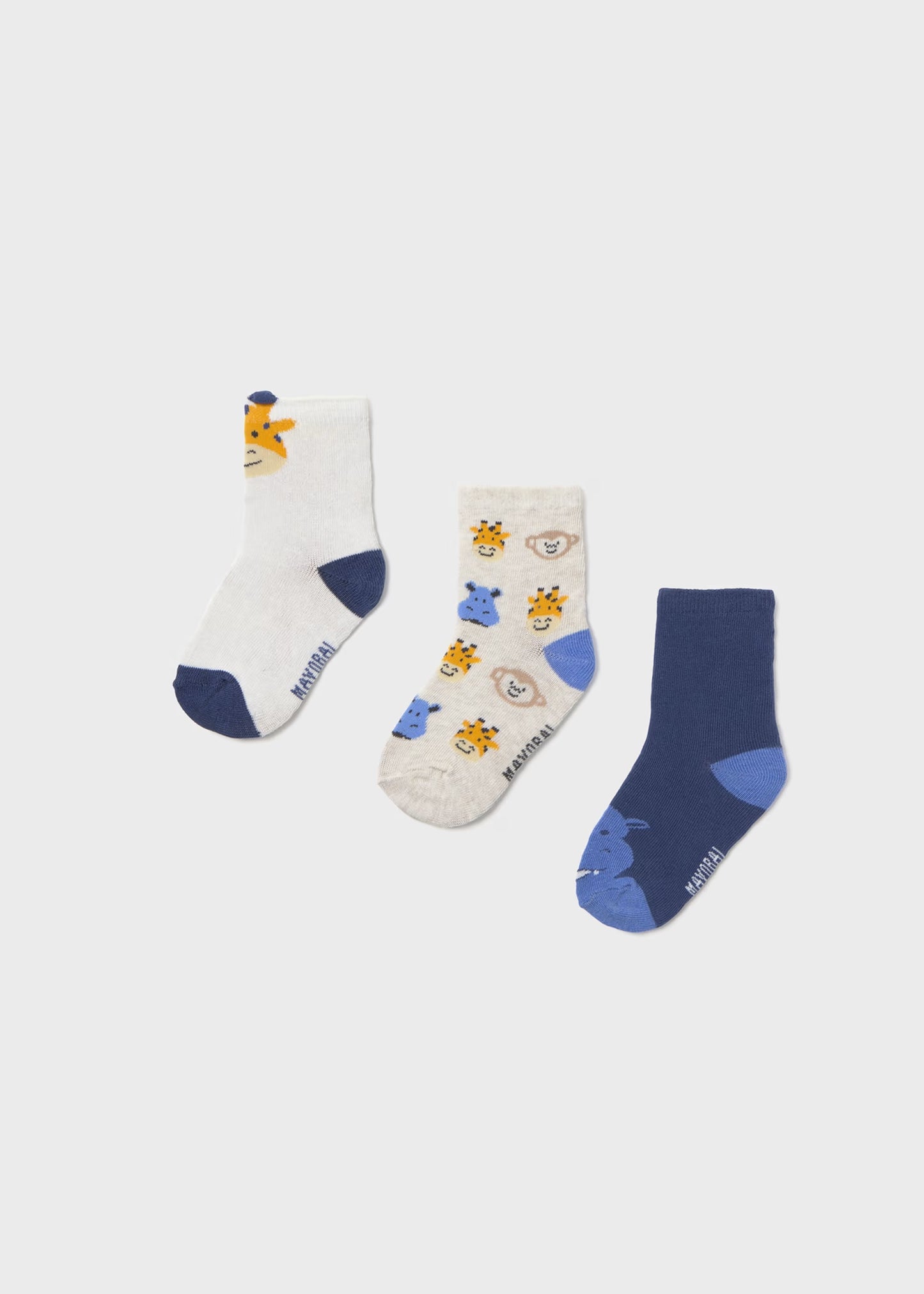Set 3 calcetines animales bebé niño