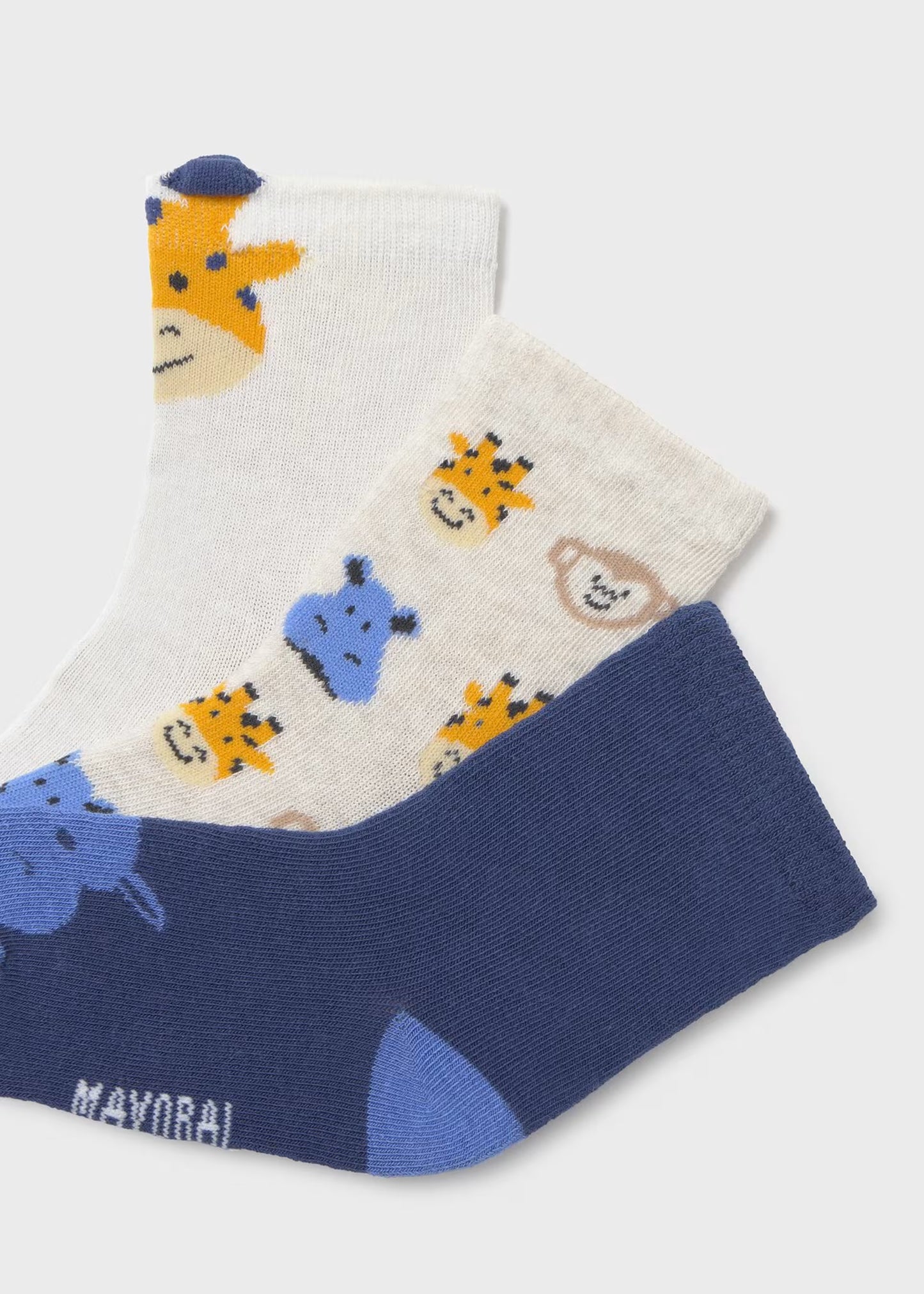 Set 3 calcetines animales bebé niño