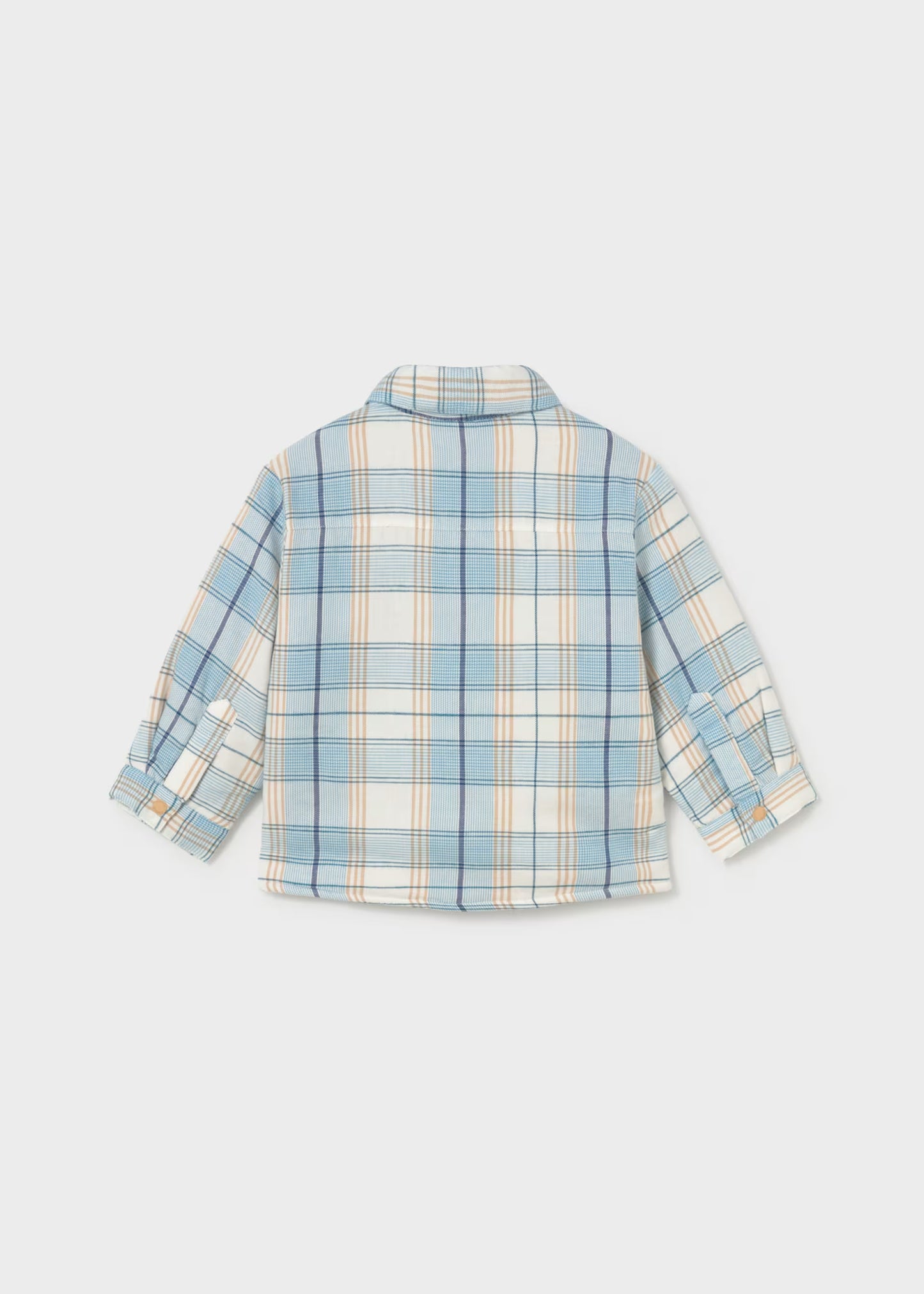 Sobrecamisa cuadros forrada bebé niño
