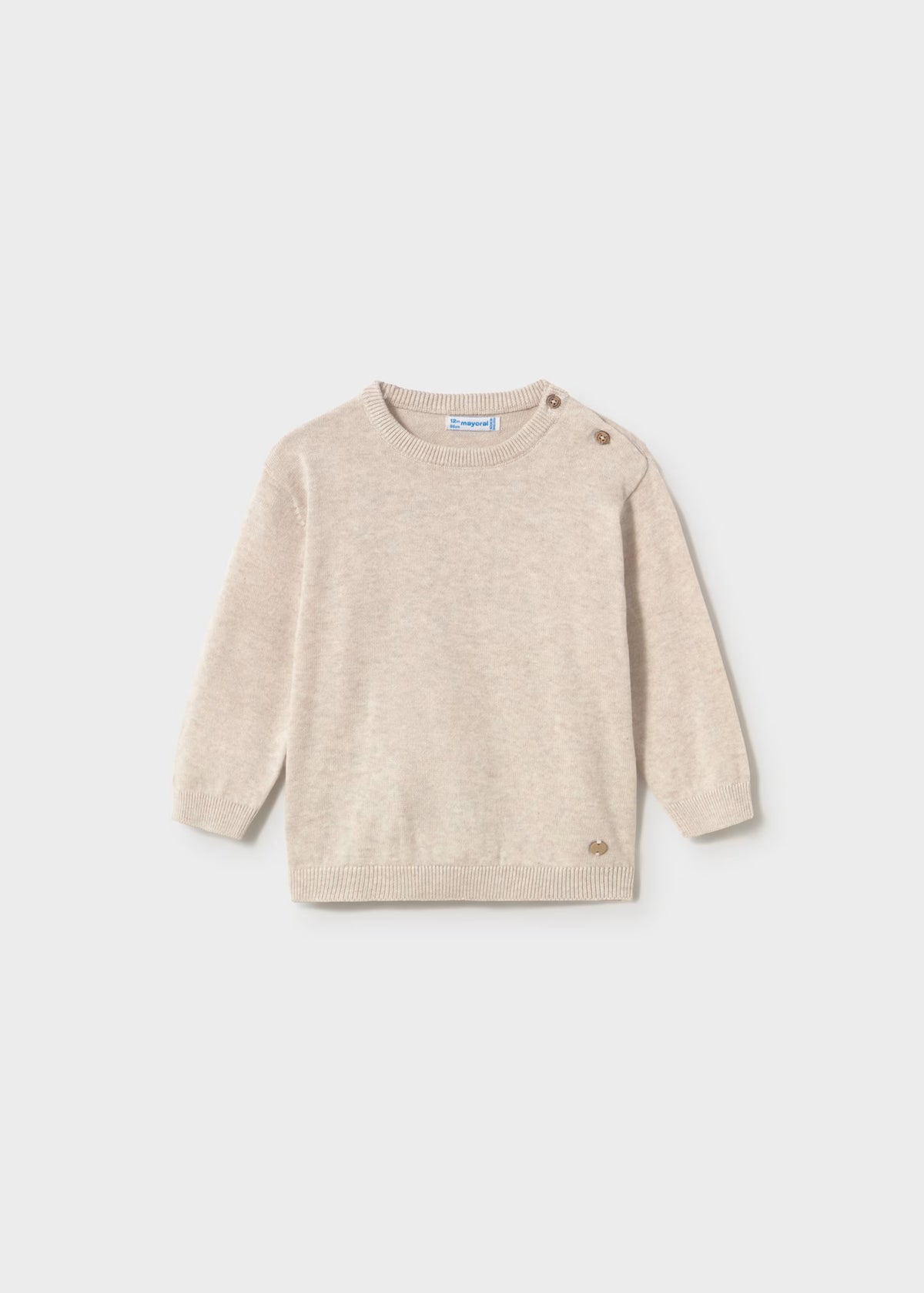 Suéter básico beige bebé niño