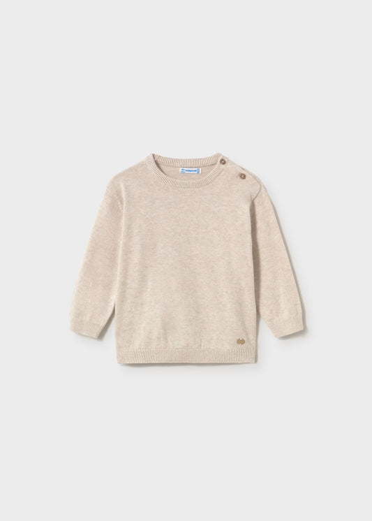 Suéter básico beige bebé niño