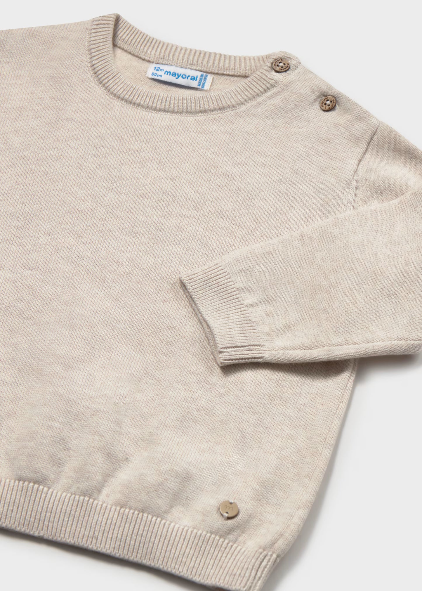 Suéter básico beige bebé niño