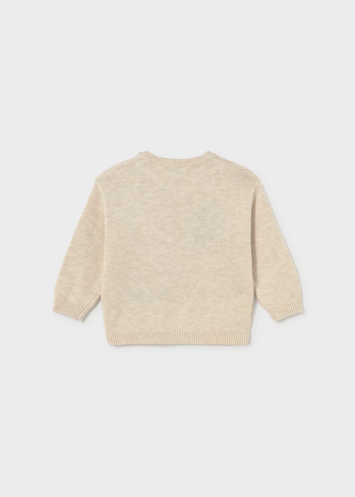 Suéter beige carritos bebé niño