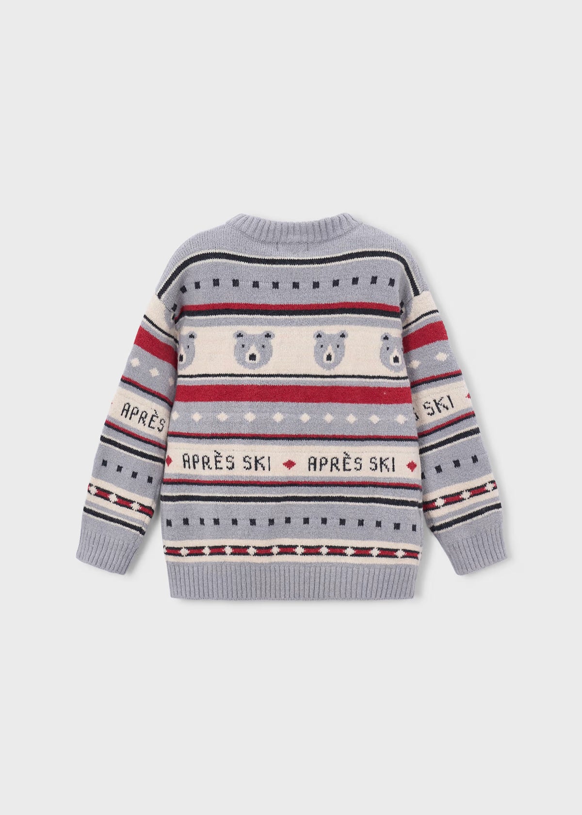 Suéter jacquard osito mini niño