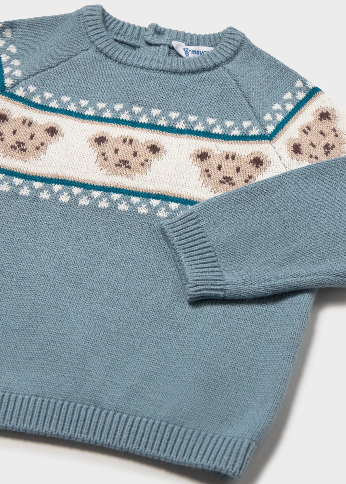 Suéter jacquard ositos bebé niño