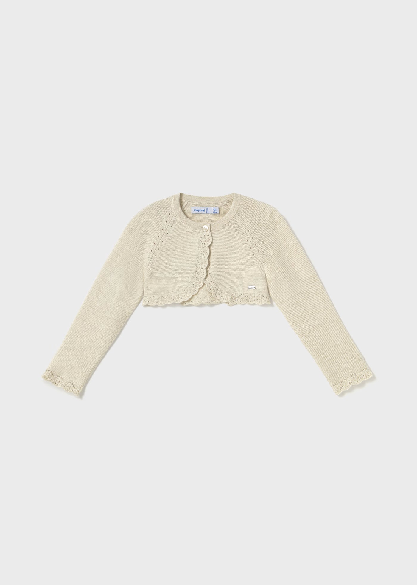 Rebeca tricot champagne bebé niña