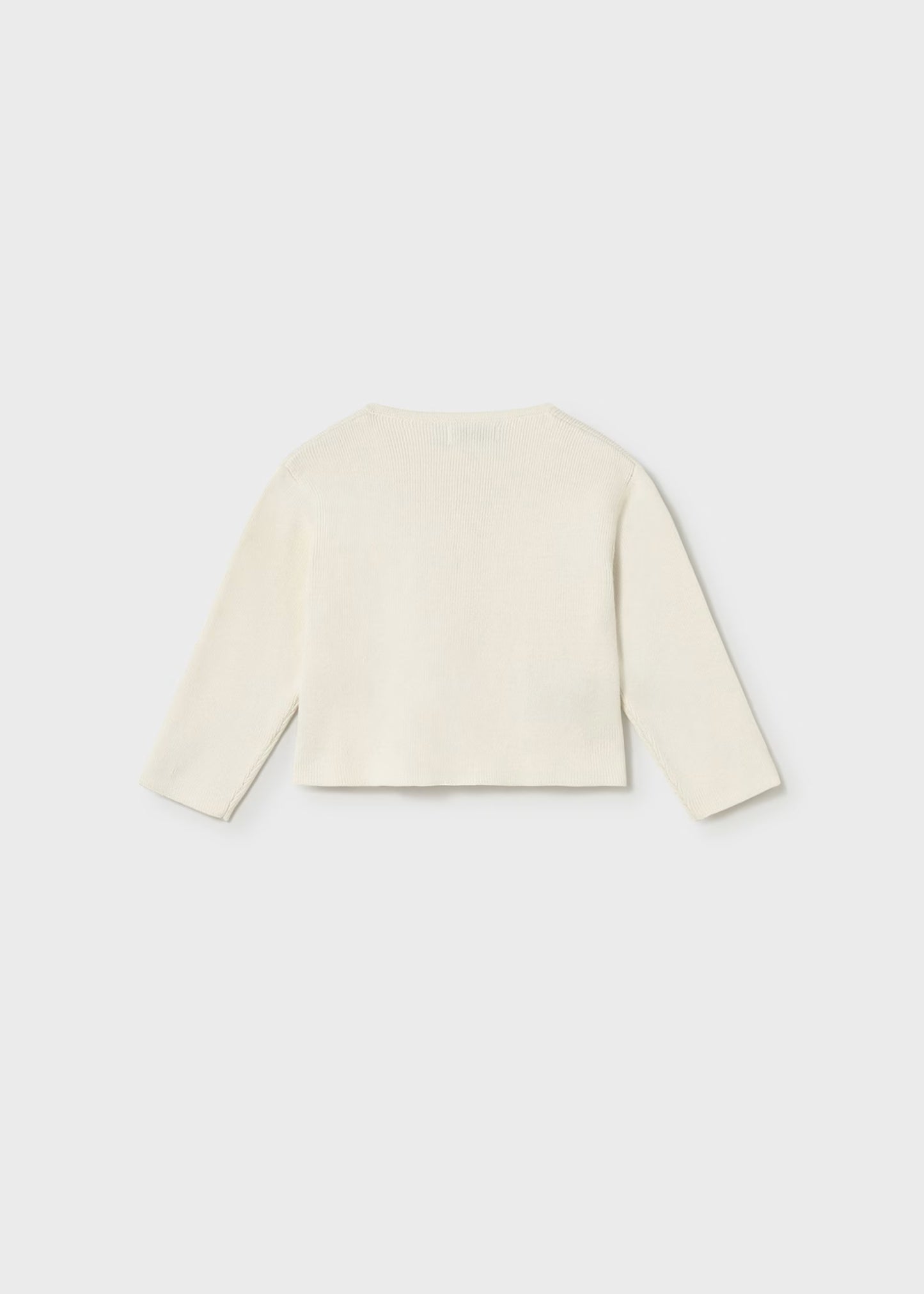 Suéter torera tricot moños bebé niña