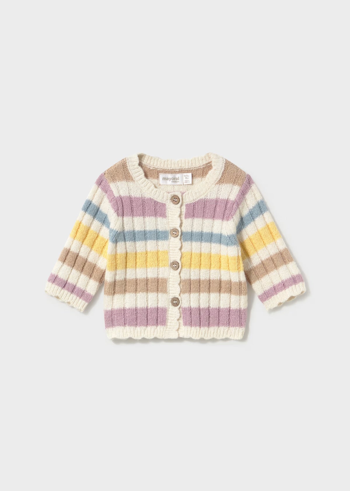 Torera tricot rayas recién nacida