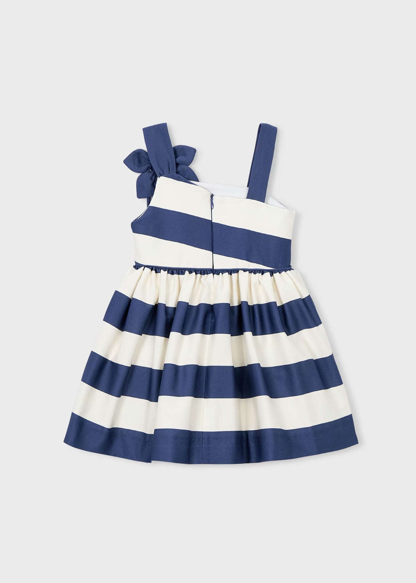 Vestido ceremonia rayas asimétrico mini niña