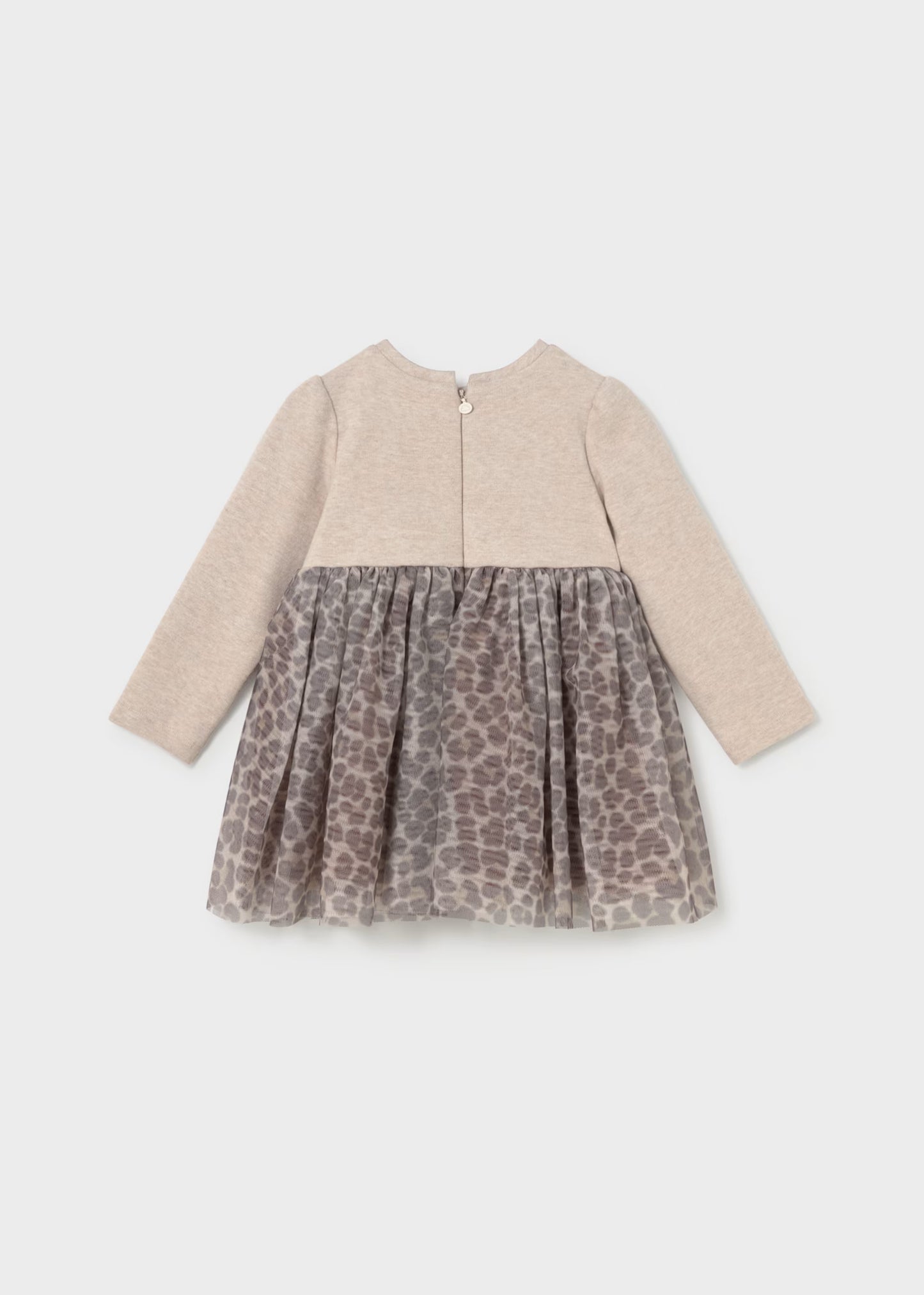 Vestido combinado tul bebé niña