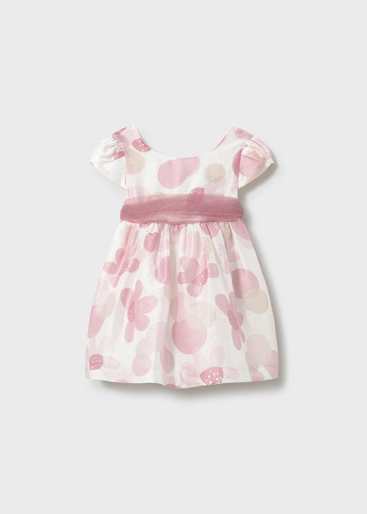 Vestido rosa estampado bebé niña