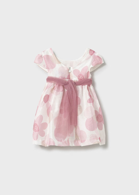 Vestido rosa estampado bebé niña