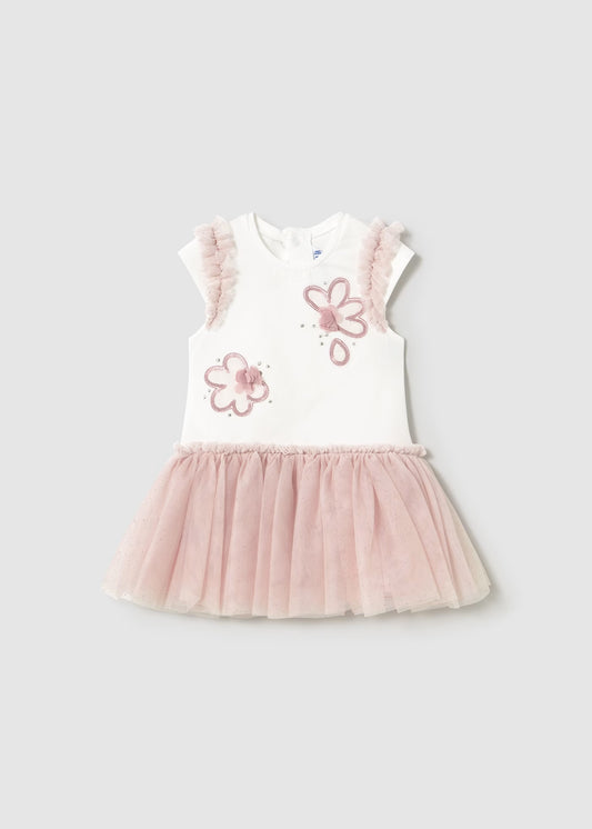 Vestido tutú rosa bebé niña