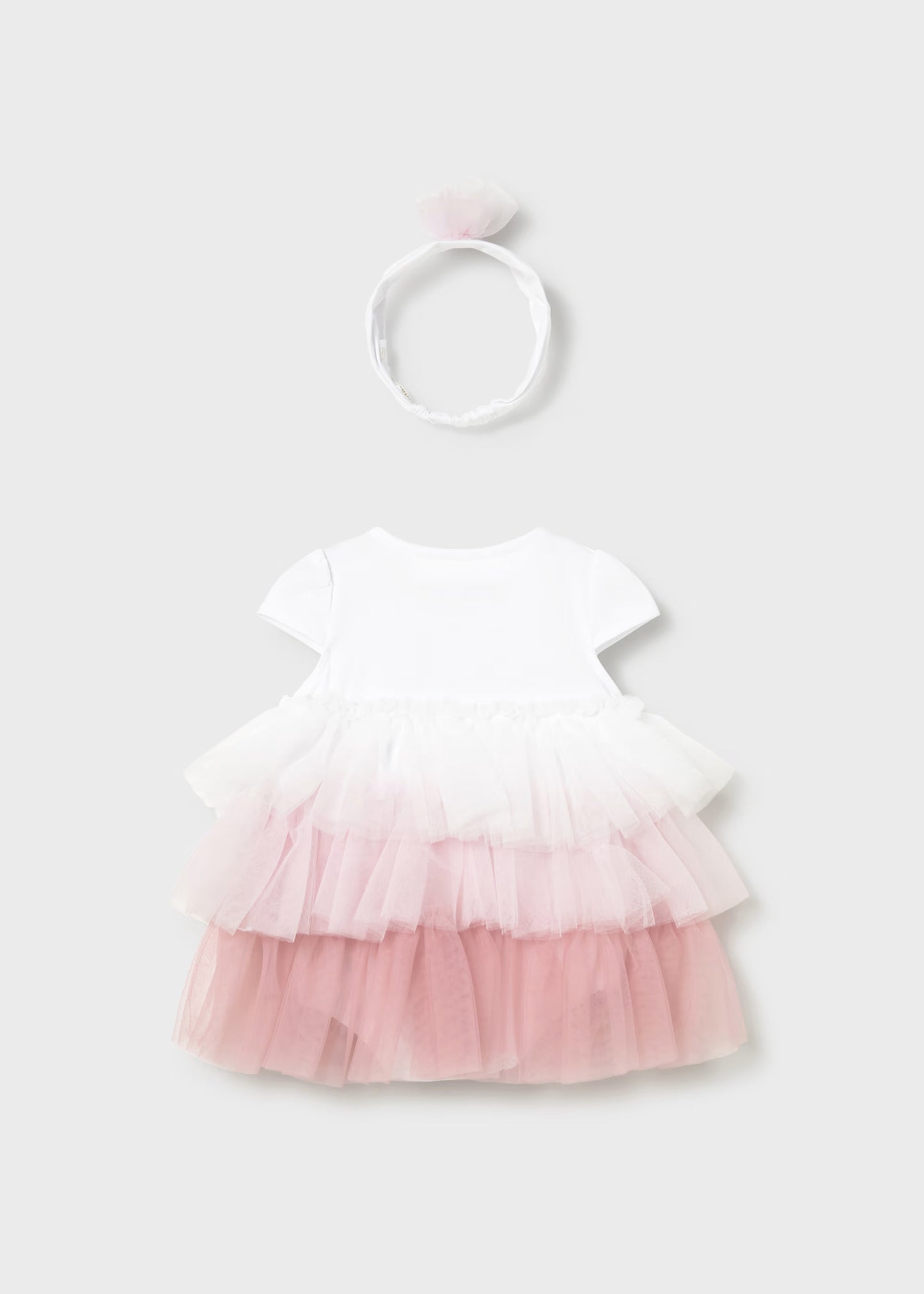 Vestido holanes con diadema recién nacida