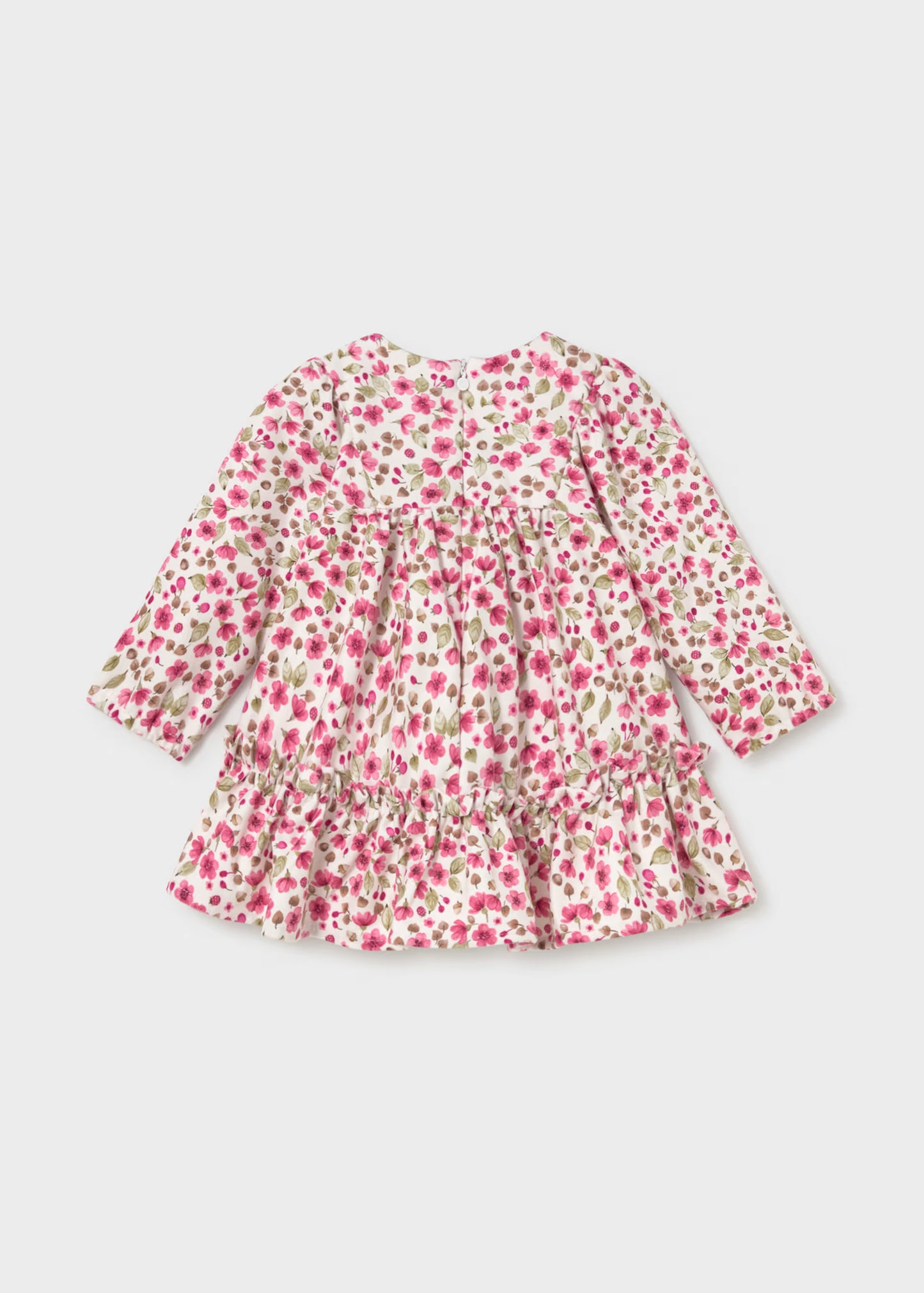 Vestido terciopelo pétalo bebé niña