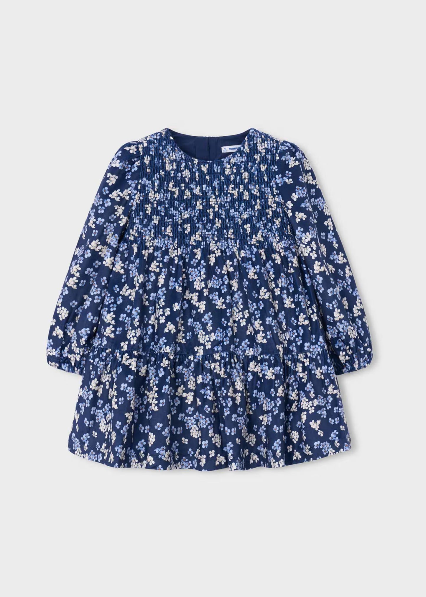 Vestido terciopelo estampado mini niña