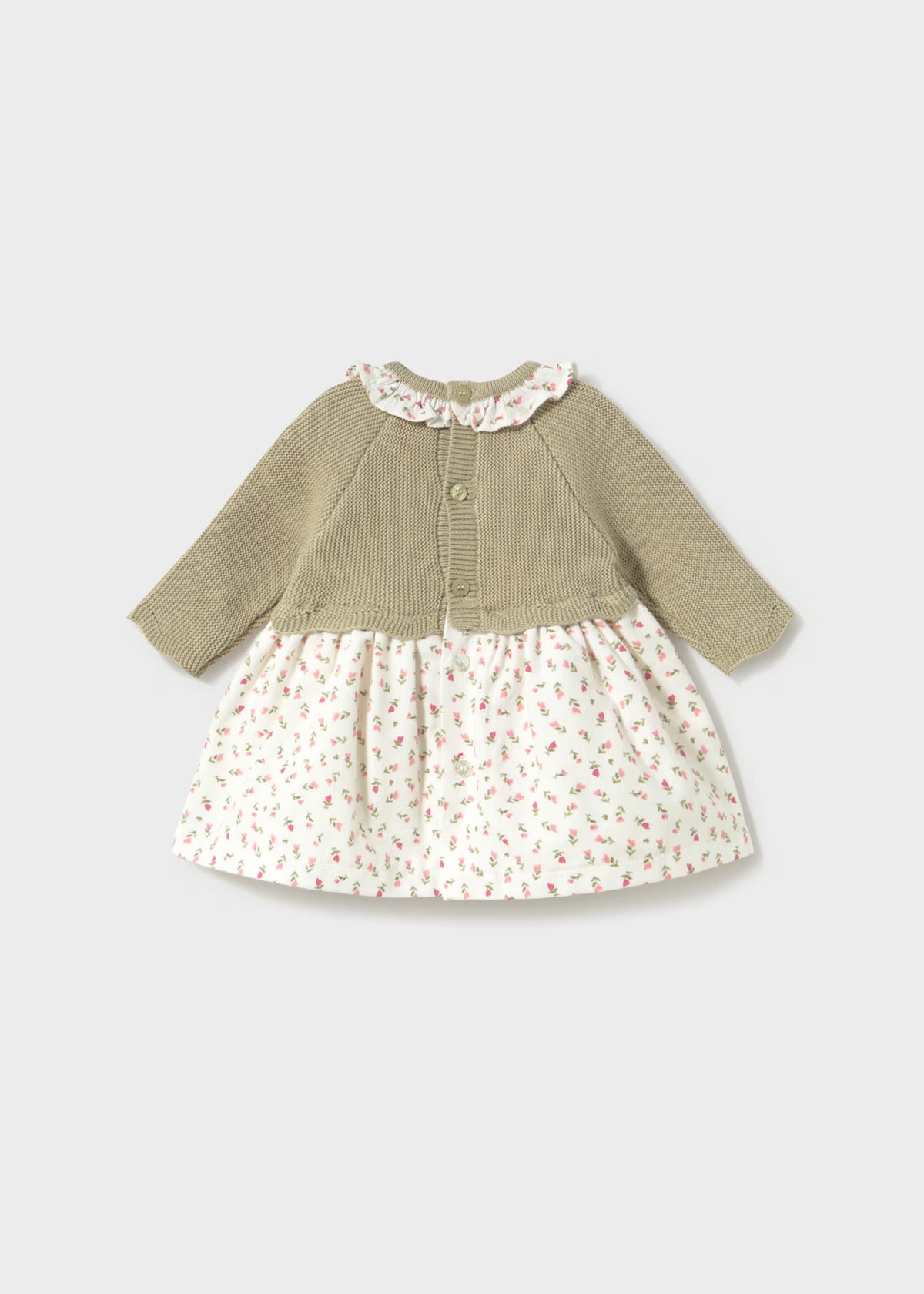 Vestido tricot combinado laurel recién nacida