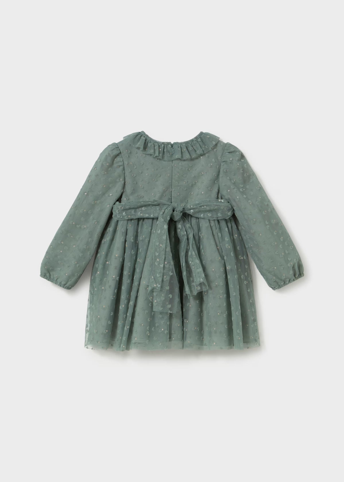 Vestido tul laurel bebé niña