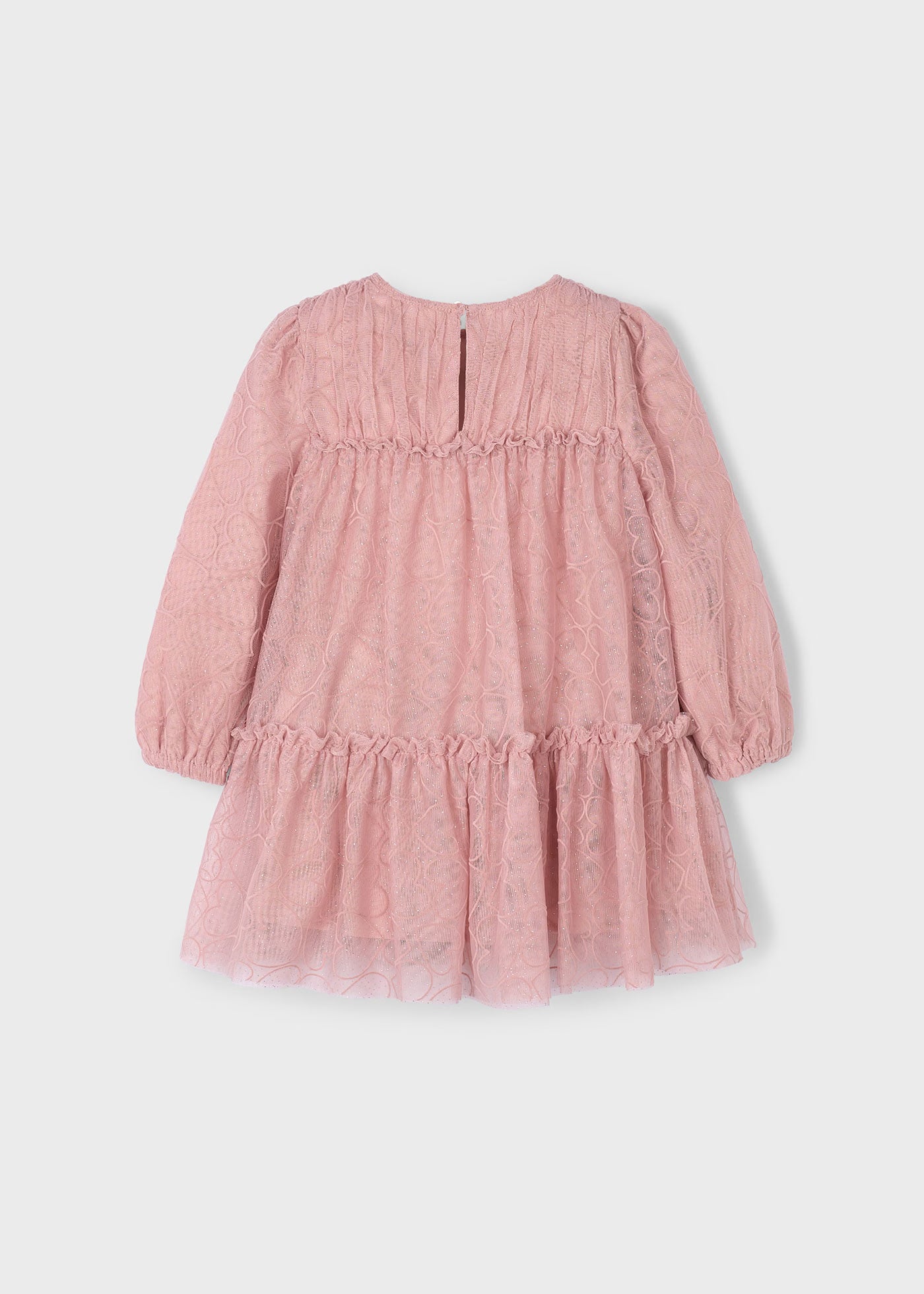 Vestido tul rosa mini niña