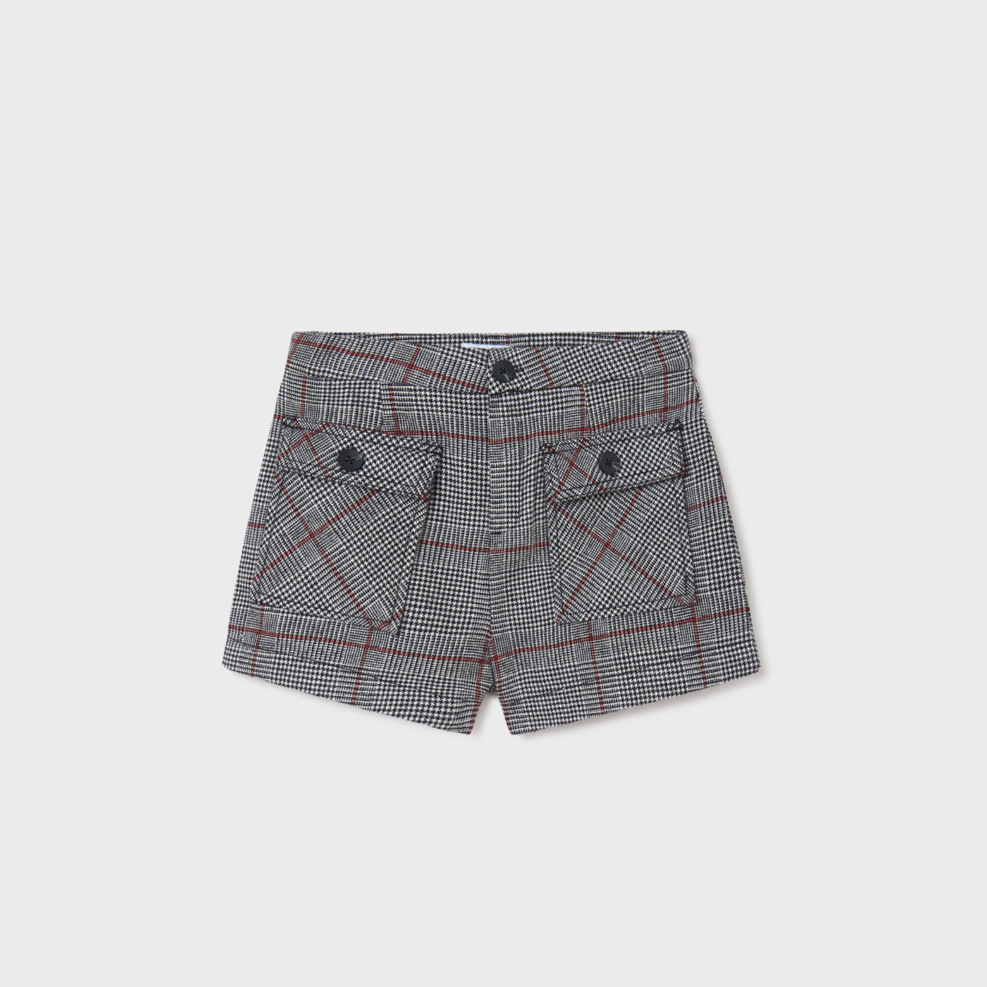 Pantalón corto de cuadros niña jr