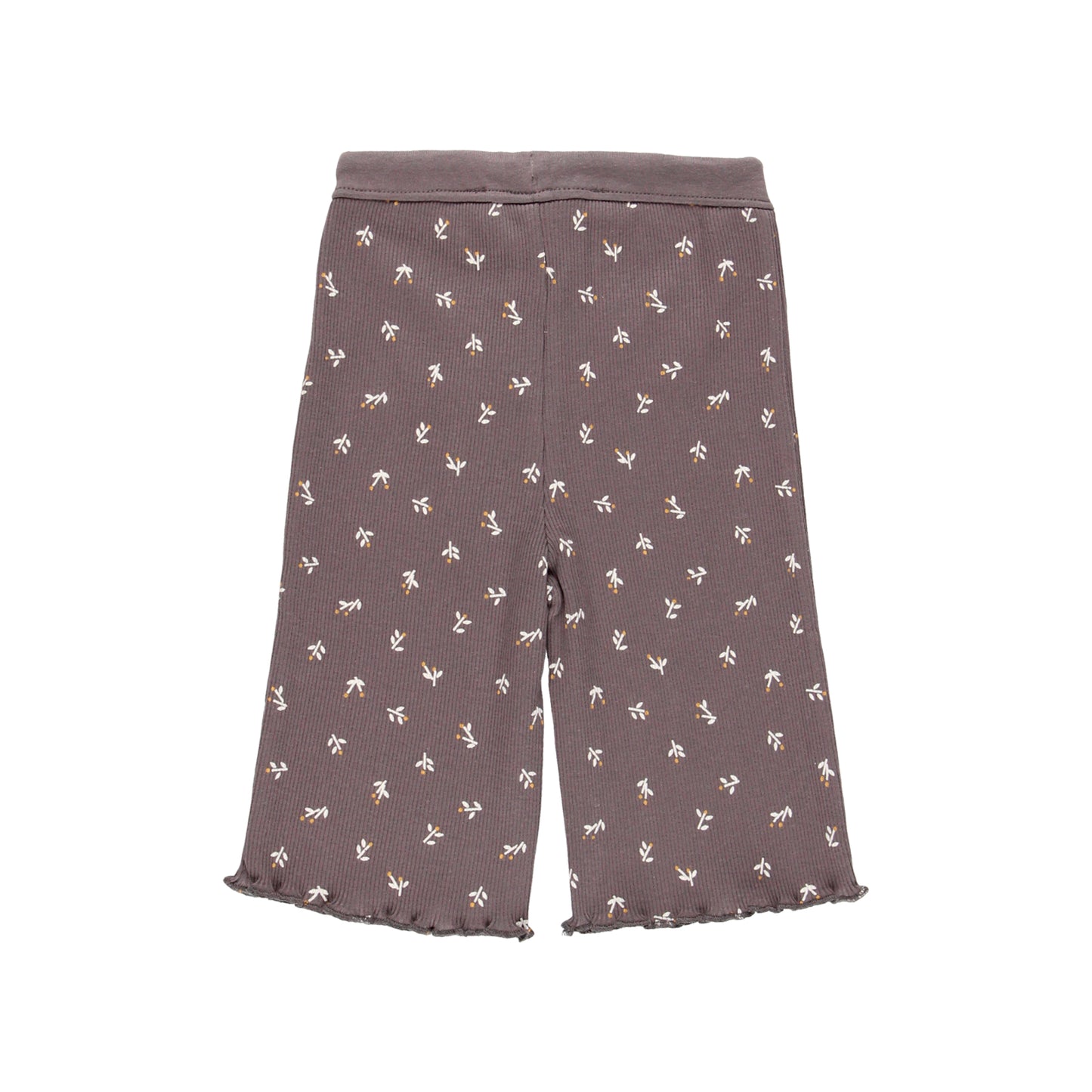 Pantalón canalé fantasía estampado mini niña