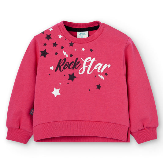 Sudadera cereza Rock star mini niña