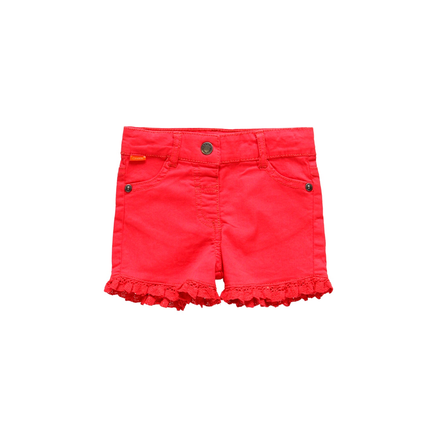 Short gabardina stretch coral mini niña