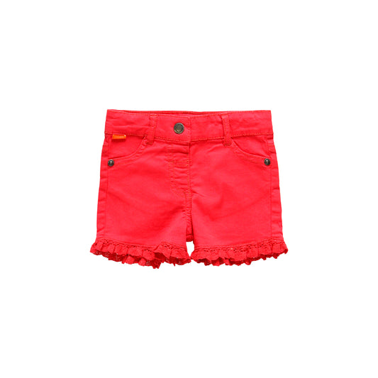 Short gabardina stretch coral mini niña