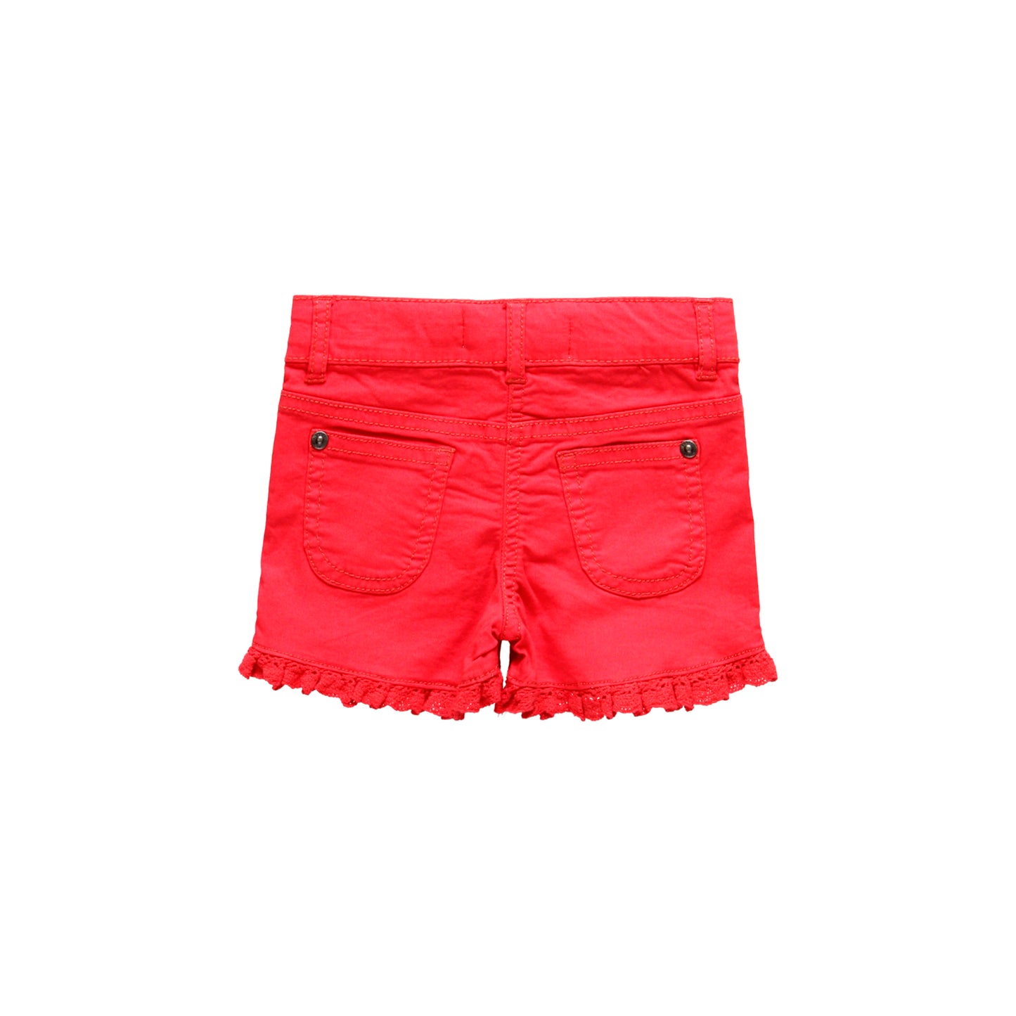 Short gabardina stretch coral mini niña