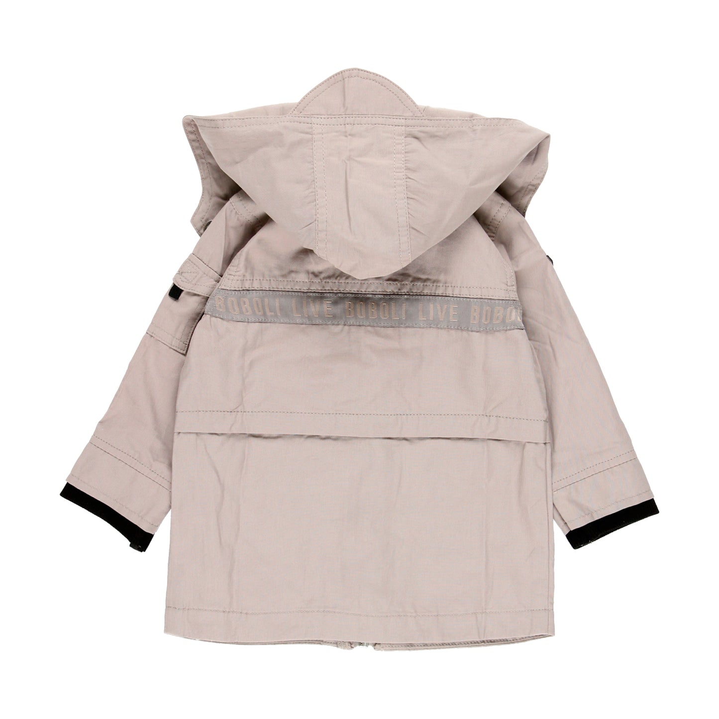 Rompevientos beige con capucha desmontable mini niño