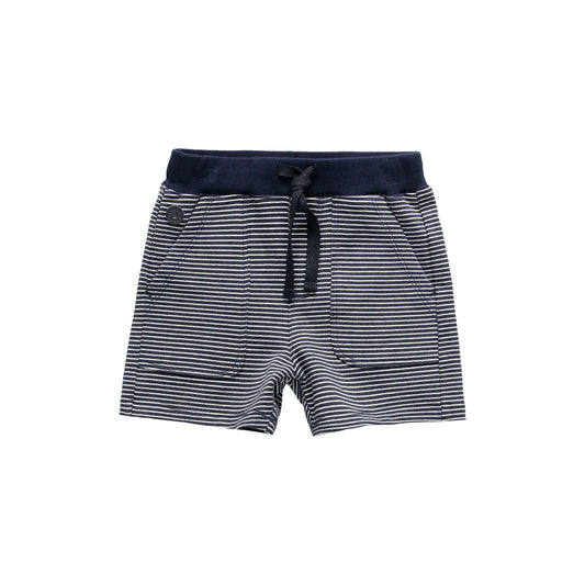 Short azul marino mini niño