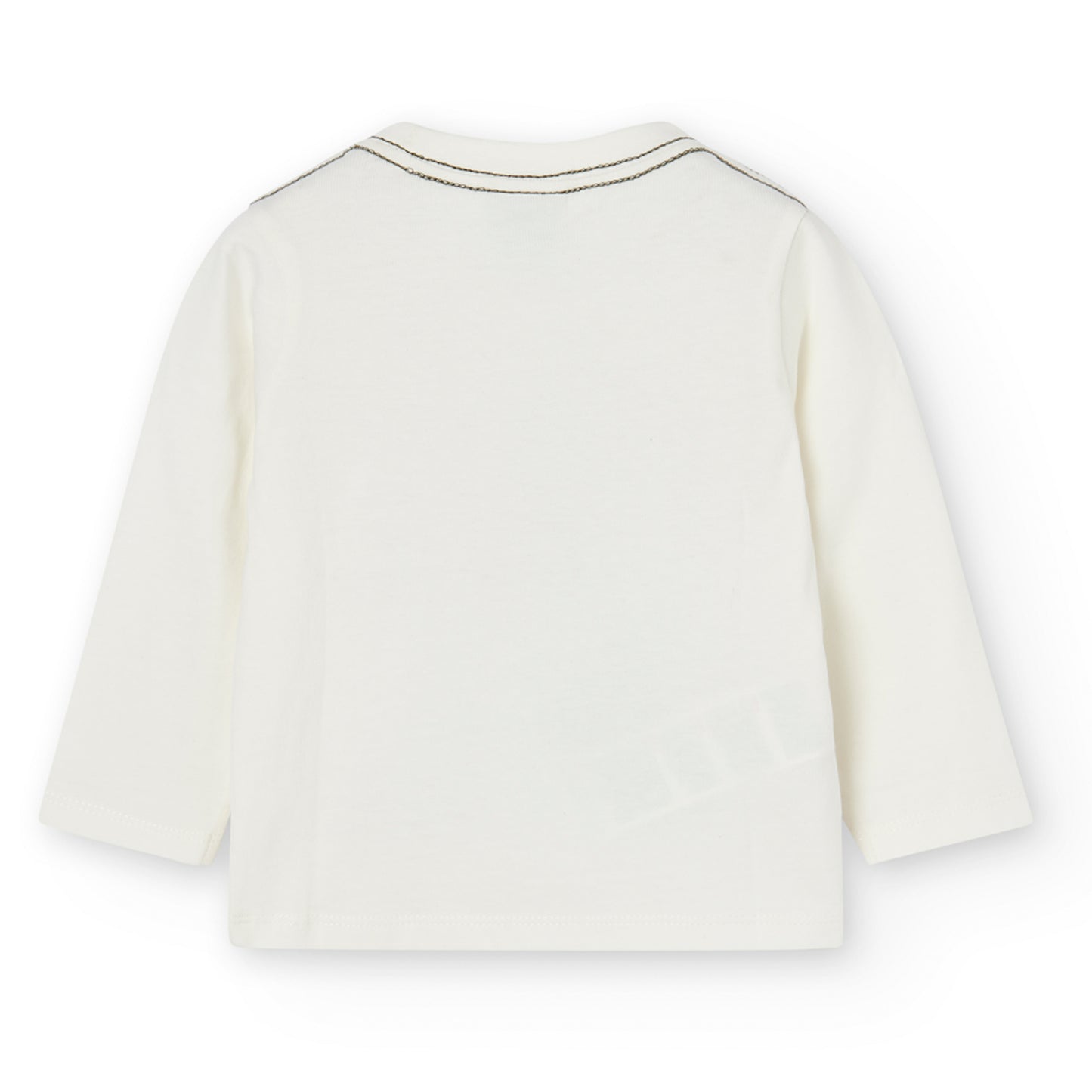 Playera blanca off bosque mini niño