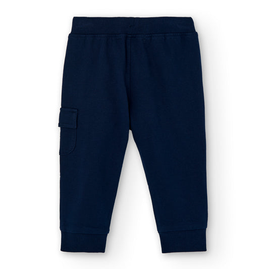 Pants felpa marino mini niño