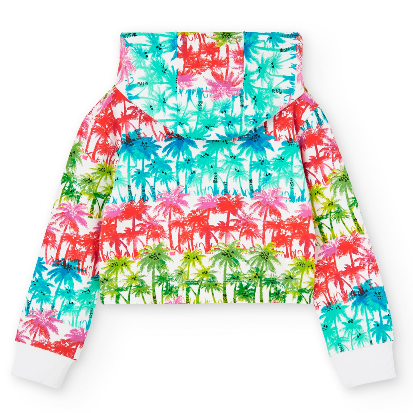 Sudadera cerrada colores con capucha niña jr
