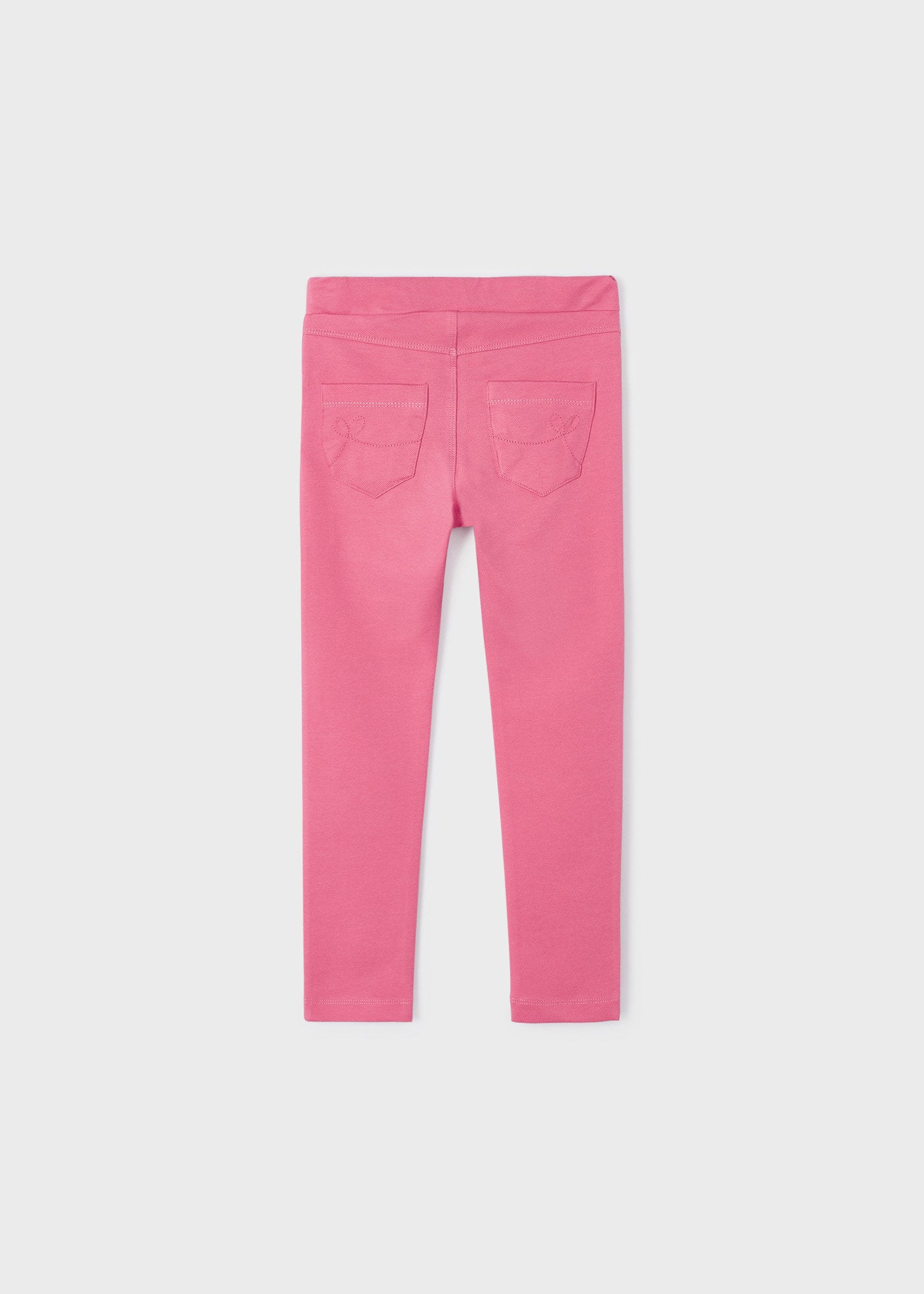 Pantalón largo super skinny rosa para mini niña