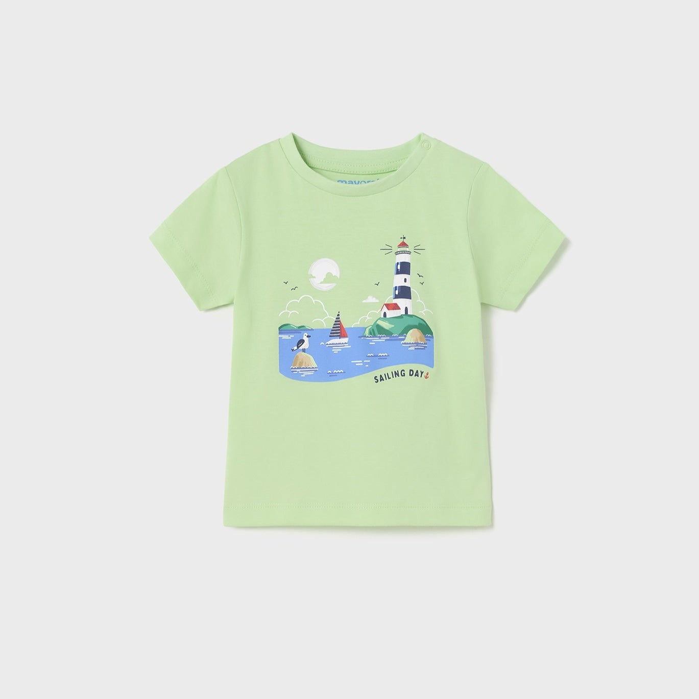 Set 2 playeras manga corta de algodón sostenible para bebé niño