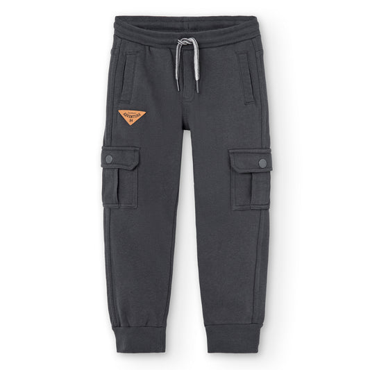Pants felpa gris antracita niño jr