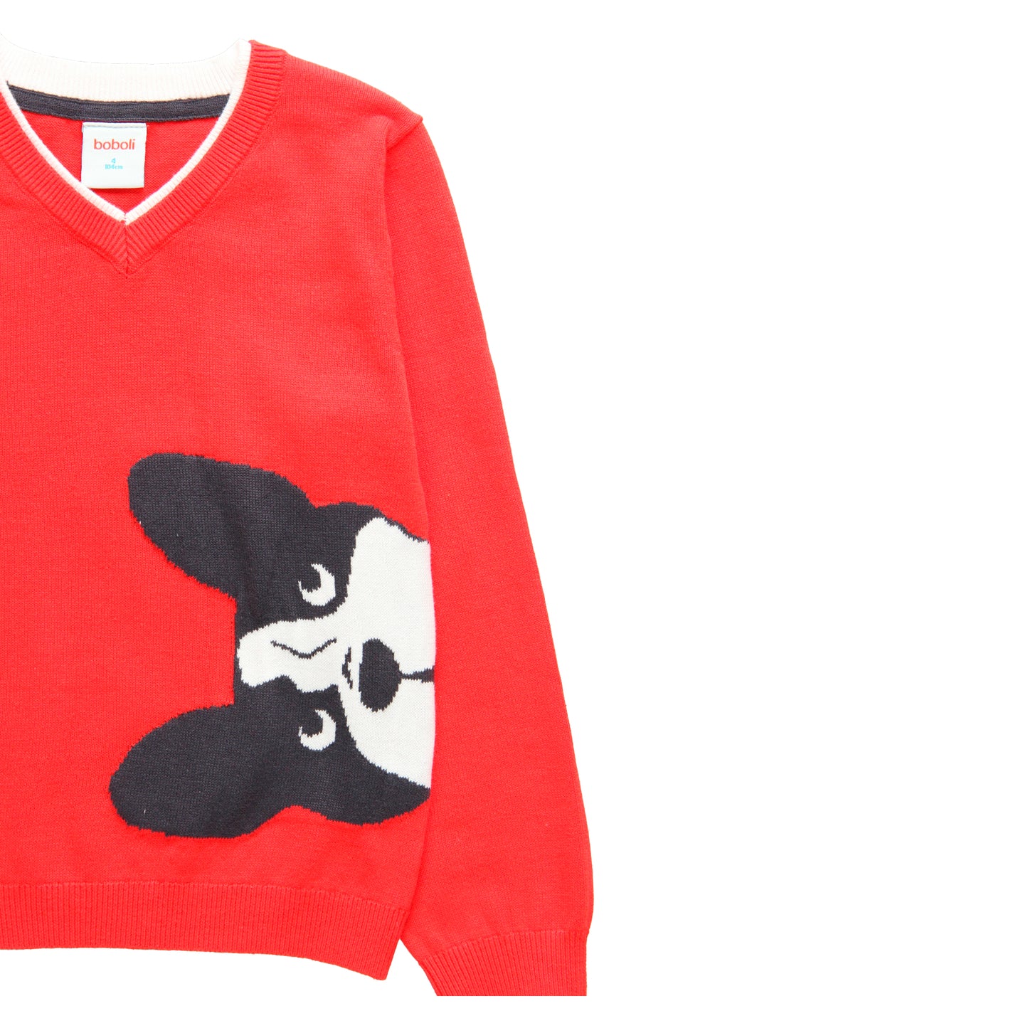 Suéter rojo estampado niño jr