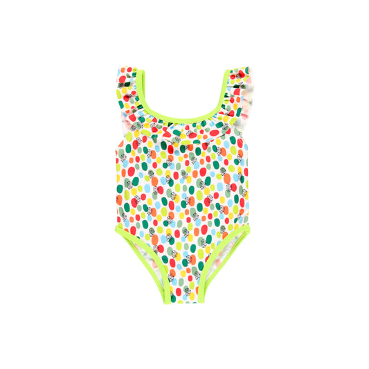 Traje de baño poliamida estampado mini niña