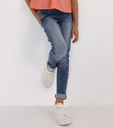 Pantalón de mezclilla super skinny para niña jr