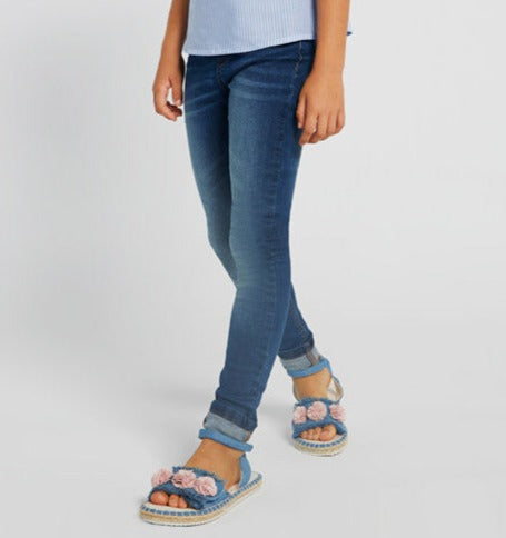 Jeans super skinny largo niña jr