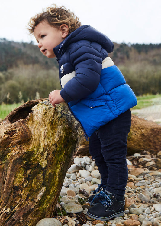 Pantalón azul marino de micropana forrado jogger fit ECOFRIENDS bebé niño