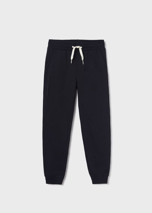 Pants largo deportivo negro con algodón para niño jr